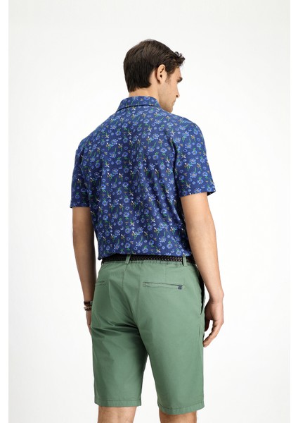 Slim Fit Dar Kesim Pamuklu Baskılı Polo Yaka Tişört indirimleri