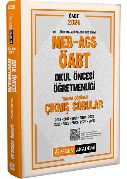 2026 MEB AGS ÖABT Okul Öncesi Öğretmenliği Tamamı Çözümlü Çıkmış