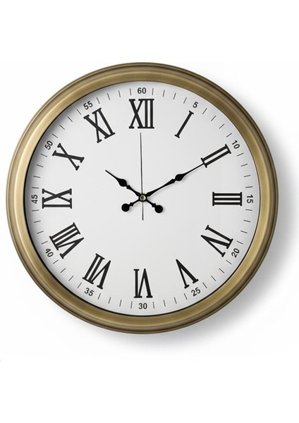 Salon Retro Romen Eskitme Duvar Saati | 40 cm | Butik Saat