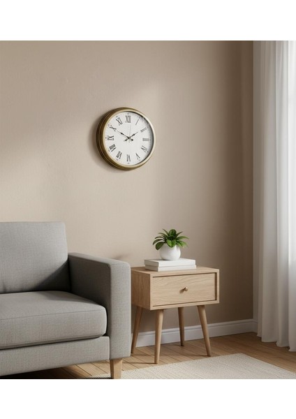Salon Retro Romen Eskitme Duvar Saati | 40 cm | Butik Saat modelleri