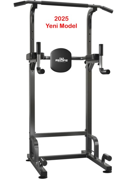 Relife Pt-05 - Barfiks Dips İstasyonu - Güç Duvarı - 2025 Yeni Model - Çok Fonksiyonlu Antreman Aleti