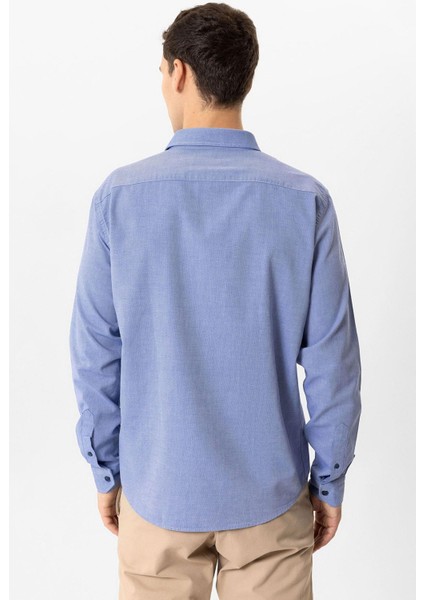 Lacivert Regular Fit %100 Pamuk Oxford Gömlek indirimleri