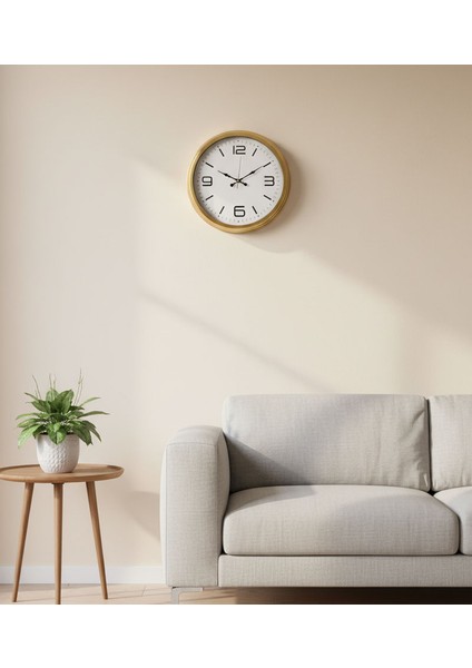 Metal Klasik Gold Eskitme Duvar Saati | 40 cm | Butik Saat modelleri