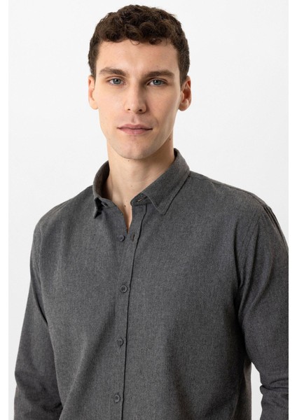 Koyu Gri Slim Fit Gömlek fiyatları