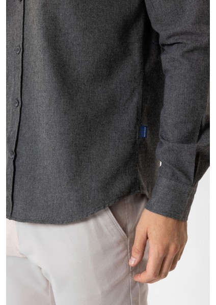 Koyu Gri Slim Fit Gömlek fırsatları