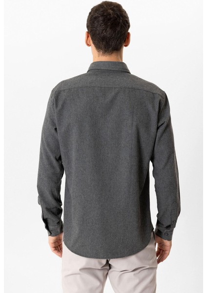 Koyu Gri Slim Fit Gömlek indirimleri