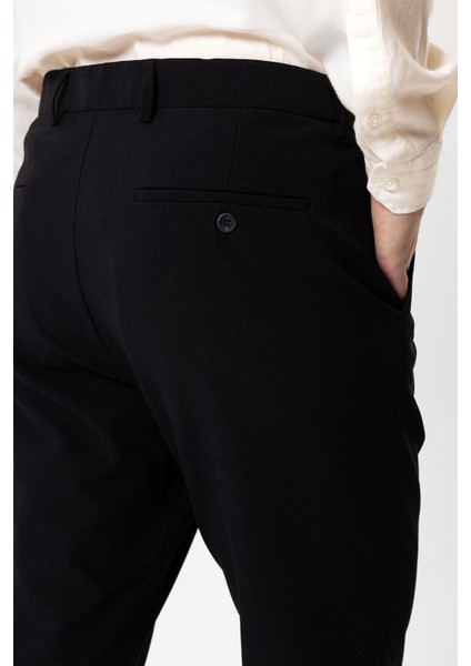 Siyah Slim Fit Yan Cep Casual Pantolon indirimleri