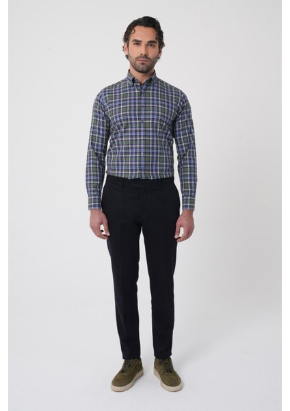 Erkek 4 Cepli Klasik Lacivert Pantolon PNS25K25207_D39