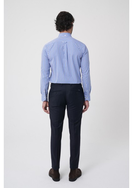 Erkek Jagger Klasik Marfil Lacivert Pantolon PNS25K25204_D39 modelleri