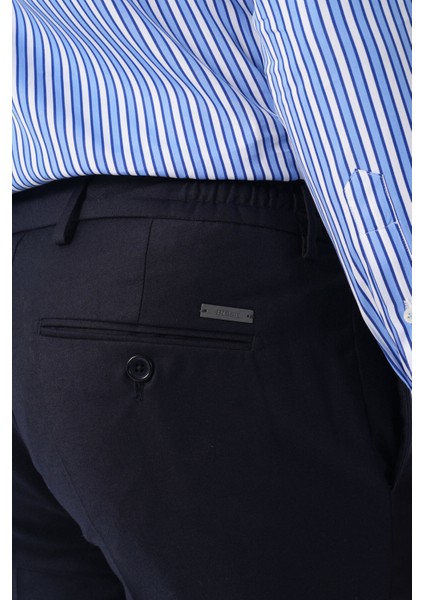 Erkek Jagger Klasik Marfil Lacivert Pantolon PNS25K25204_D39 indirimleri