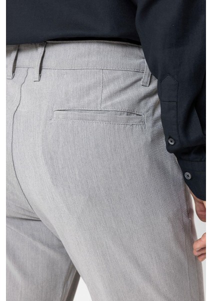 Açık Gri Regular Fit Beli Lastikli Yan Cep Casual Pantolon fiyatları