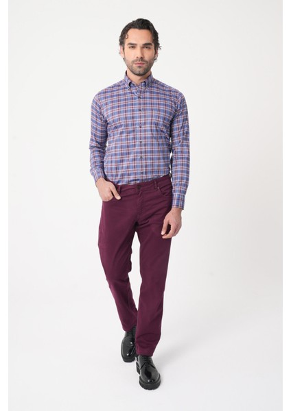 Erkek 5 Cepli Spor Pantolon Bordo PNS25K25209_D25 modelleri