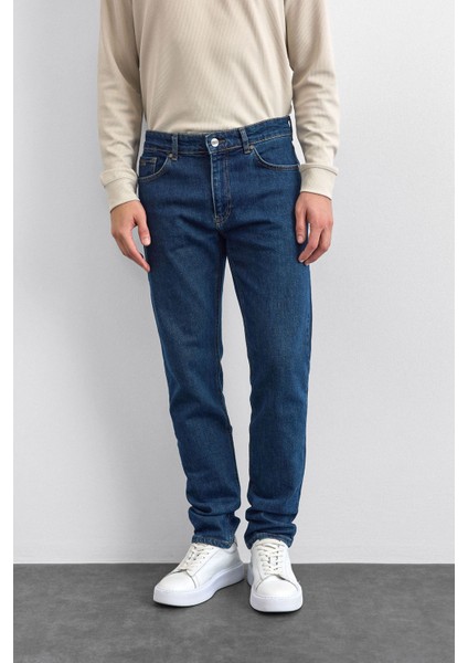 Koyu Lacivert Denim Pantolon modelleri