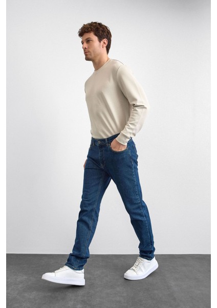 Koyu Lacivert Denim Pantolon fırsatları