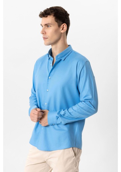 Mavi Slim Fit %100 Pamuk Gömlek fiyatları