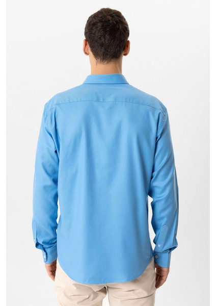 Mavi Slim Fit %100 Pamuk Gömlek fırsatları