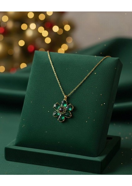 316L Çelik Zirkon Taşlı Gösterişli Kadın Suya Dayanıklı Şık Gold Kolye fiyatları