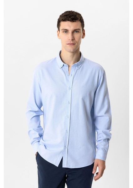 Mavi Regular Fit %100 Pamuk Oxford Gömlek