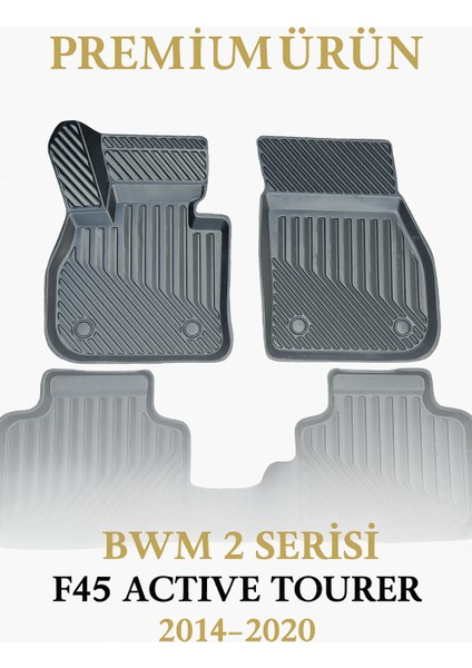Bmw 2 Serisi F45 Active Tourier 2014-2020 Uyumlu 3D Oto Paspas Premium indirimleri
