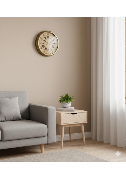 Retro Romen Eskitme Duvar Saati | 40 cm | Butik Saat fiyatları