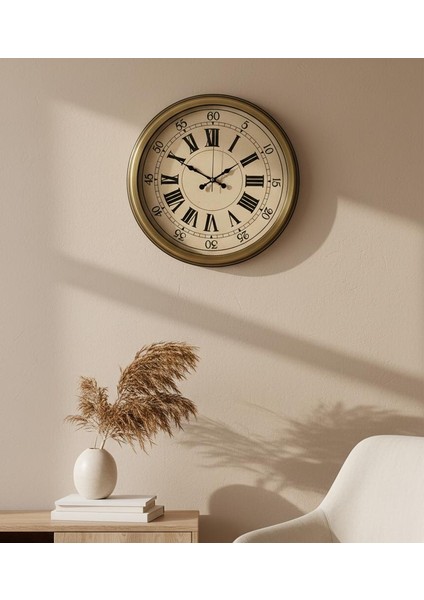 Retro Romen Eskitme Duvar Saati | 40 cm | Butik Saat modelleri