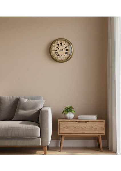 Retro Romen Eskitme Duvar Saati | 40 cm | Butik Saat fırsatları