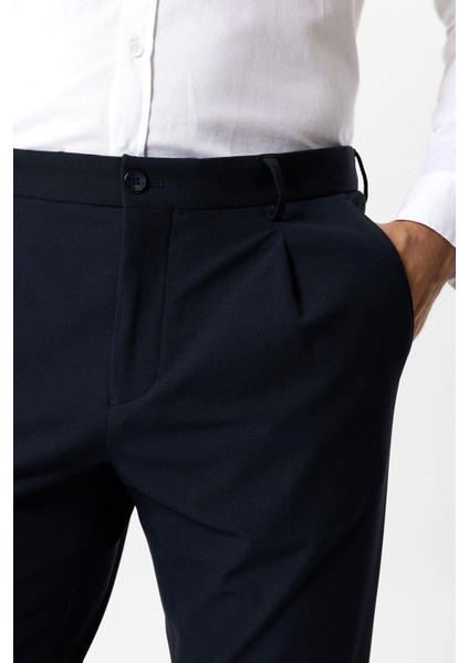 Lacivert Slim Fit %100 Pamuk Chino Pantolon fırsatları