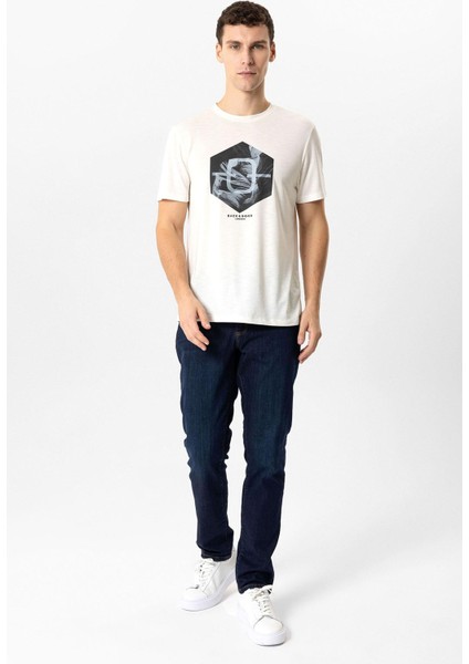 Koyu Lacivert Slim Fit 5 Cepli Pamuklu Denim Pantolon