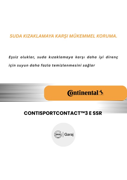 245/45R18 96Y Continental Contisportcontact3 E Ssr - 2024 Yaz Üretimi - Grupgaraj Güvencesiyle!