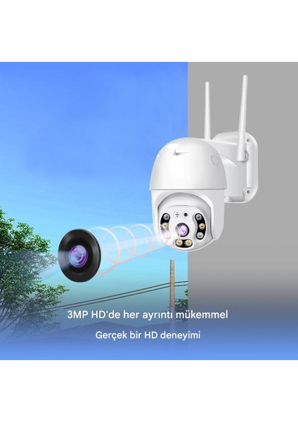 360° Görüş Hareketli Wi-Fi Akıllı Ip Güvenlik Kamerası Dış Mekan Kamerası Iki Yönlü Interkom modelleri