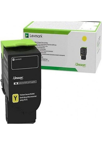 Lexmark 84C5HY0 Sarı Orjinal Toner Yüksek Kapasiteli - CX725 (16.000 Baskı)