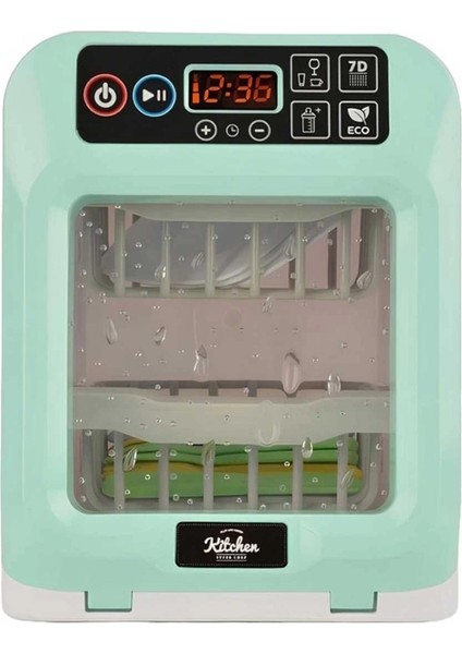 Dokunmatik Ekranlı ve Sesli Oyuncak Bulaşık Makinesi