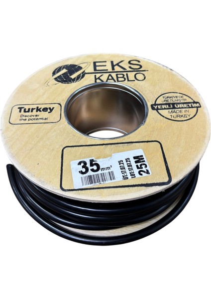 Akü Kablosu 35MM %100 Bakır Siyah 2 Metre Fiyatı fiyatları