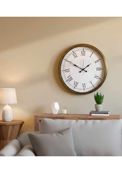 Metal Retro Duvar Saati | 52 cm | Butik Saat modelleri