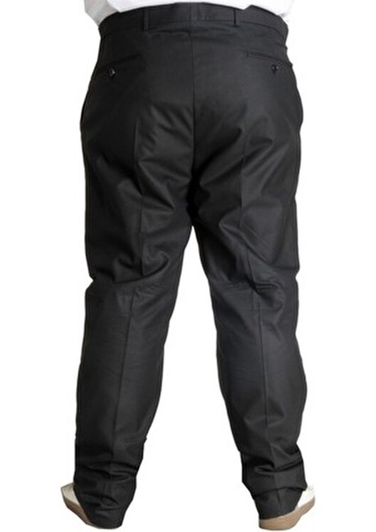 Buyuk Beden Erkek Kumaş Pantolon 21024 Lacivert Desenli Boru Paça Günlük Kullanım İçin modelleri