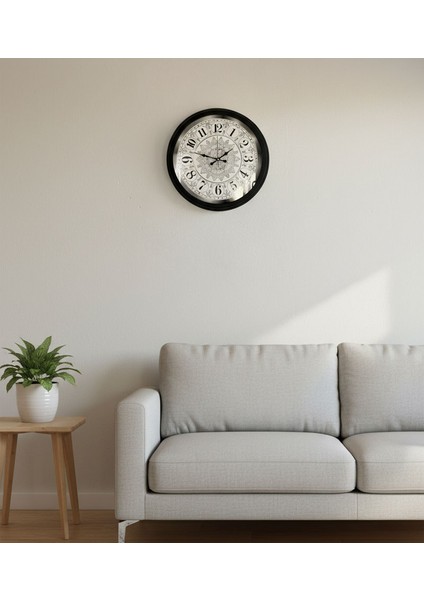 Metal Siyah Zengin Duvar Saati | 40 cm | Butik Saat fiyatları