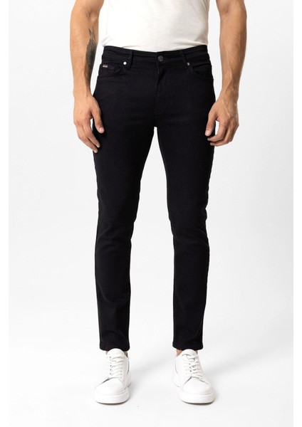 Siyah Slim Fit 5 Cepli Pamuklu Denim Pantolon fiyatları