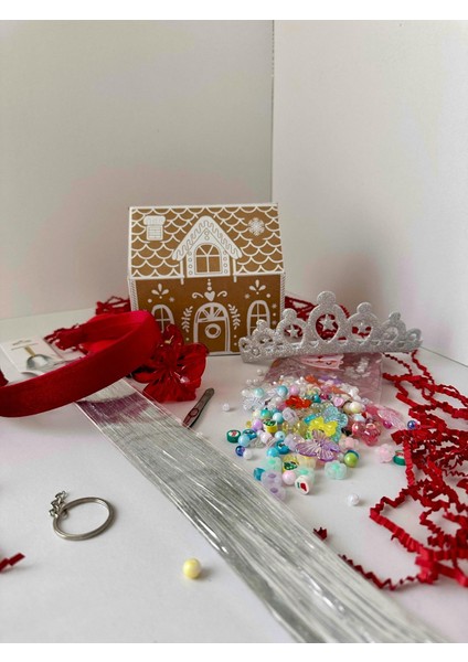 Yılbaşı Gingerbread Dıy Hediye Kutusu (Çocuk) | Toka Süsleme ve Yaratıcı Aktivite Seti