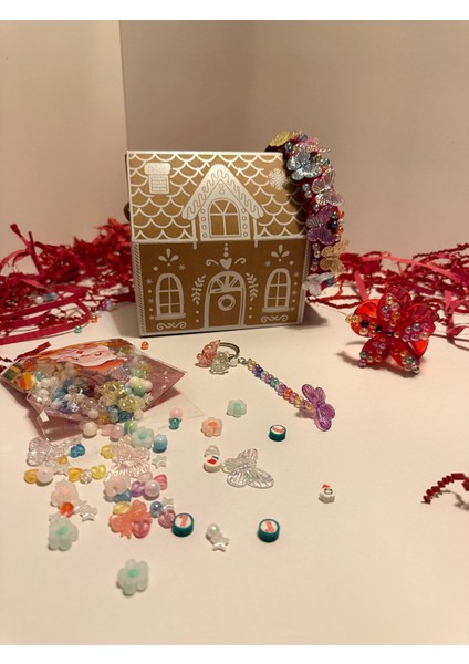 Yılbaşı Gingerbread Dıy Hediye Kutusu (Çocuk) | Toka Süsleme ve Yaratıcı Aktivite Seti modelleri
