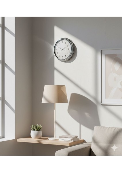 Metal Dekoratif Duvar Saati | 40 cm | Butik Saat modelleri