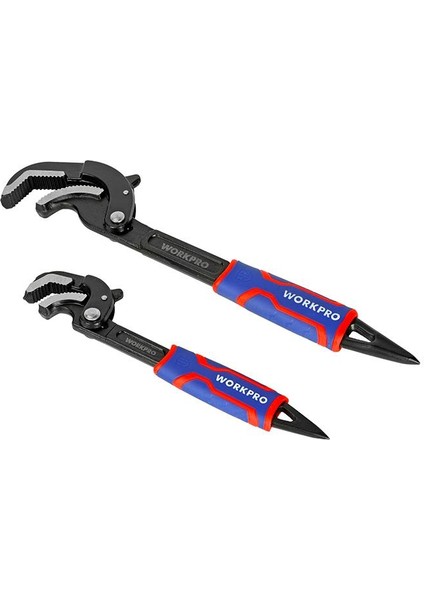 WP202574 2 Parça Otomatik Kilitlemeli Çok Fonksiyonlu Profesyonel Boru Anahtarı/ Levye Seti