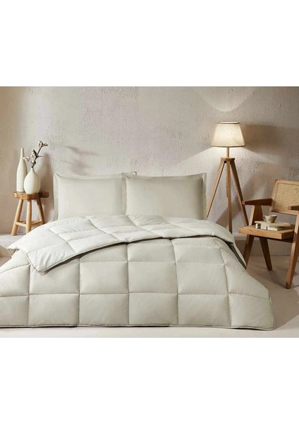 %100 Pamuk (Çarşafı Lastikli) Çift Kişilik Yatak Seti-Colourist Kum Beji Vanilya