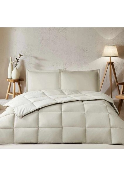 %100 Pamuk (Çarşafı Lastikli) Çift Kişilik Yatak Seti-Colourist Kum Beji Vanilya fiyatları