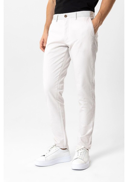 Gri Slim Fit Pamuklu Yan Cep Chino Pantolon modelleri