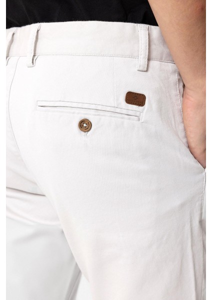 Gri Slim Fit Pamuklu Yan Cep Chino Pantolon indirimleri