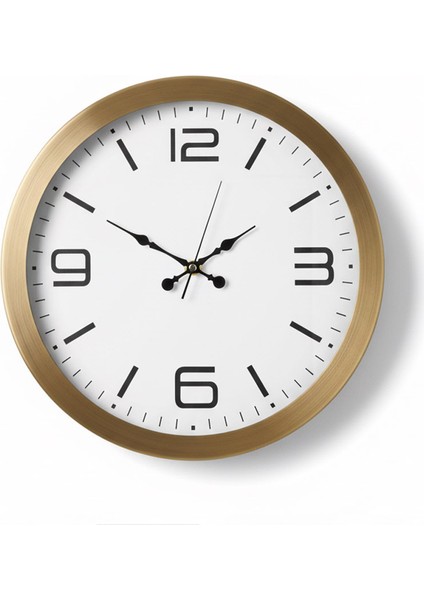 Metal Dekoratif Eskitme Duvar Saati | 36 cm | Butik Saat