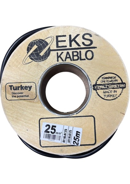 Akü Kablosu 25MM %100 Bakır Siyah 10 Metre Fiyatı