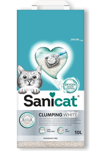 Clumping White Kokusuz Kedi Kumu 10 L modelleri