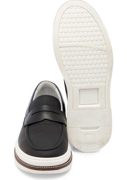 Siyah Hakiki Deri Erkek Loafer - E24I1AY56706-A41