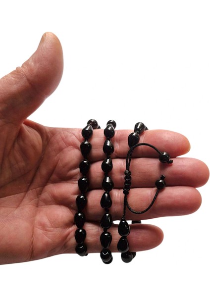 Damla Kesim Siyah Oniks Bileklik Makrome Ayarlı 316-4 modelleri